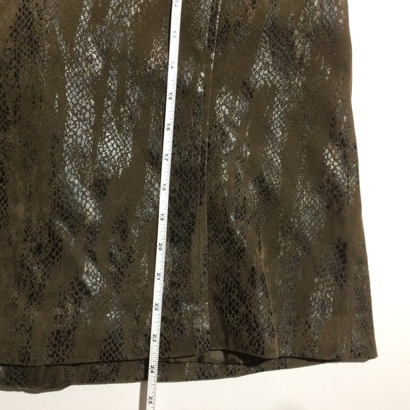 2000s Vintage Erin London Snake Skin Zip Vest Size Large Pockets - Picture 7 of 8